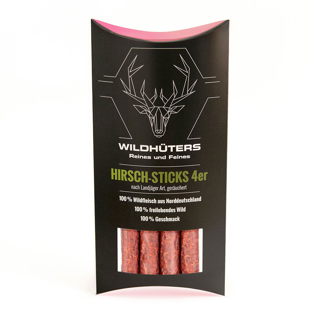 WILDHÜTERS Hirsch-Sticks, 4 Stück