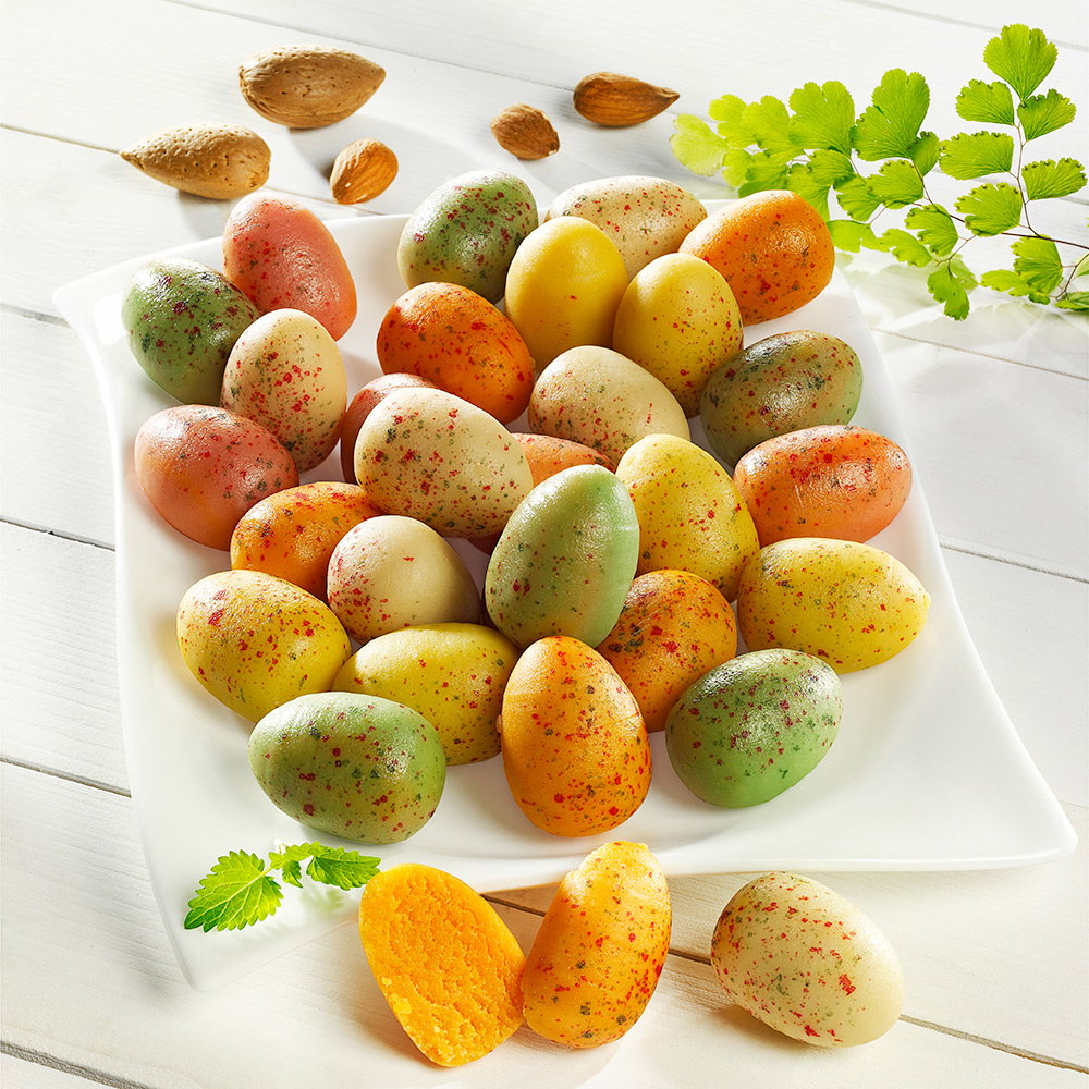 Bunte Marzipan-Eier