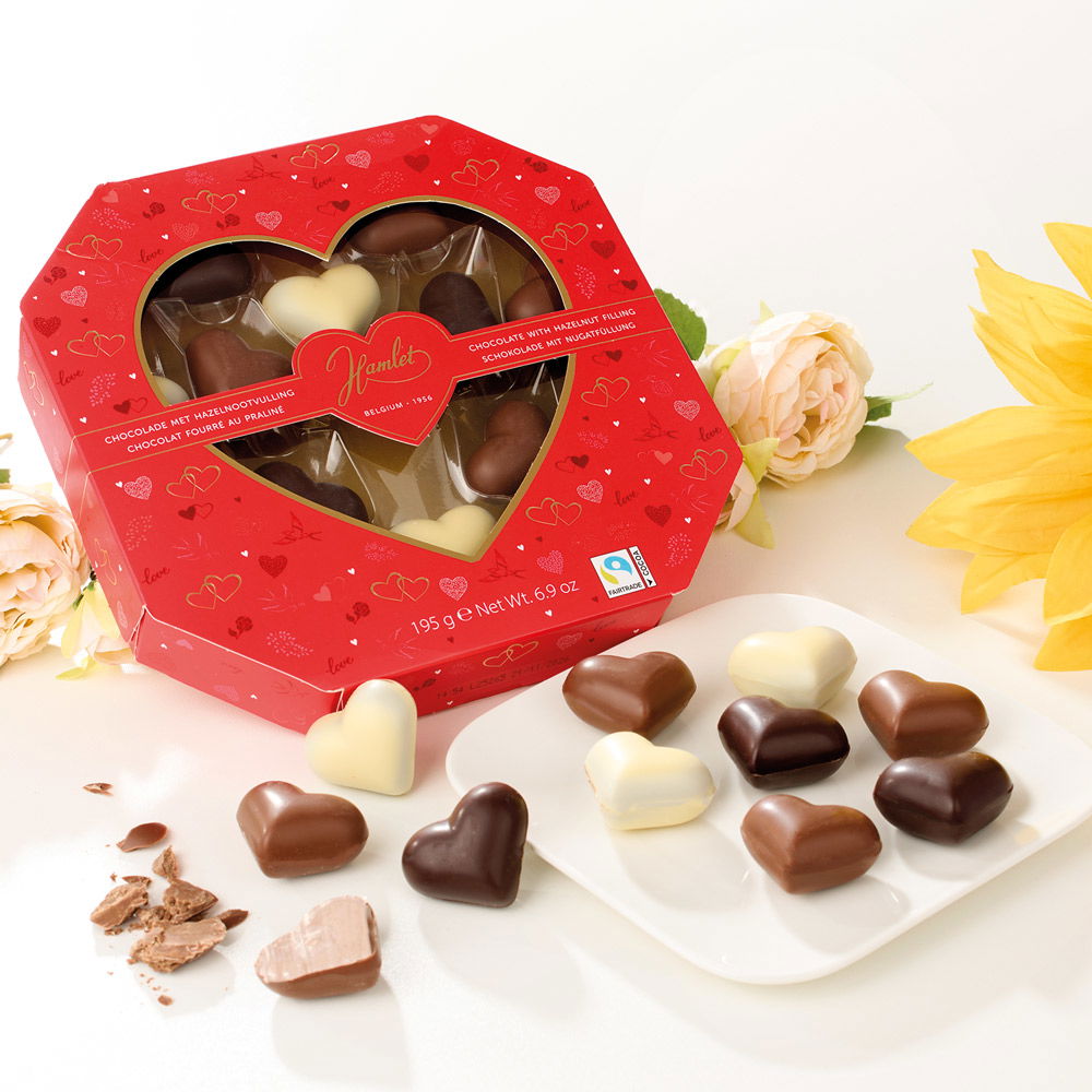 Hamlet Pralinen-Herzen mit Nougatfüllung