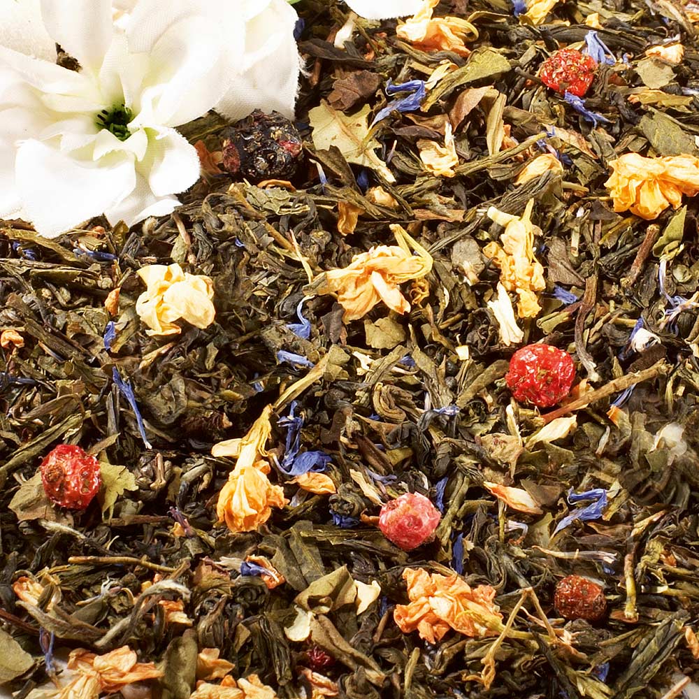 Schrader Grüner Tee Buntes Leben, aromatisiert