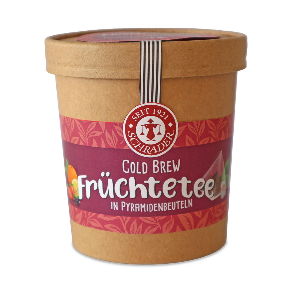 Schrader Cold Brew Früchtetee Kirsch-Cassis
