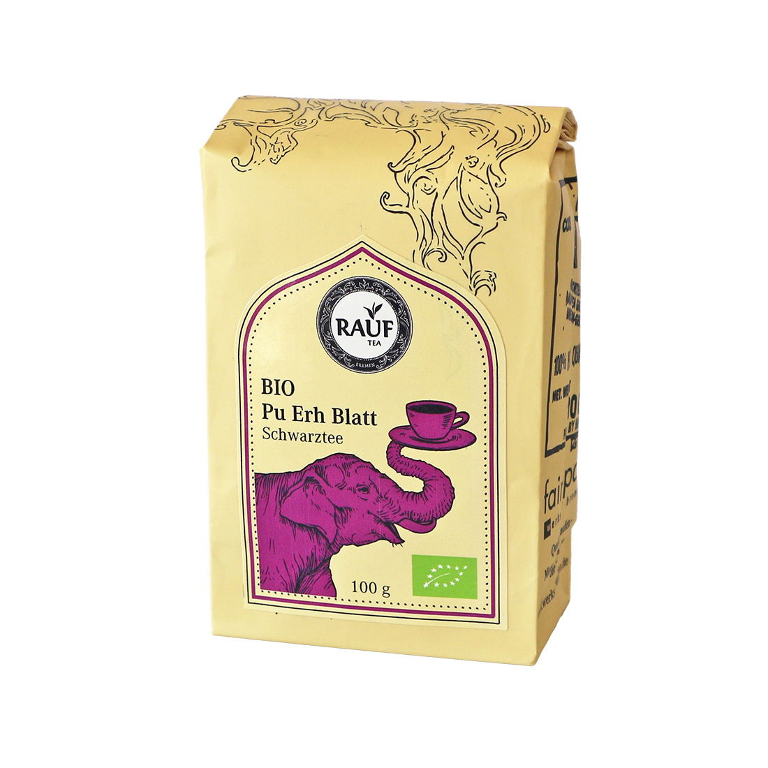 Rauf Tee Schwarzer Tee Pu Erh Blatt Bio