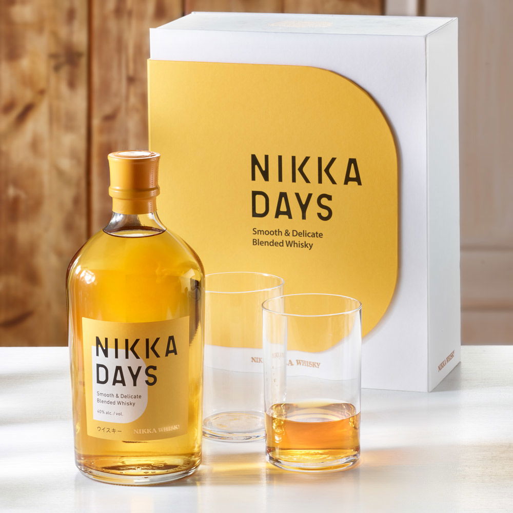 Whisky Nikka Days Geschenkset mit 2 Gläsern
