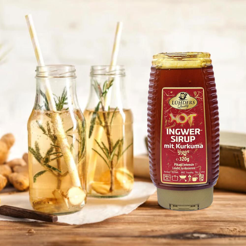 Hot Ingwersirup mit Kurkuma