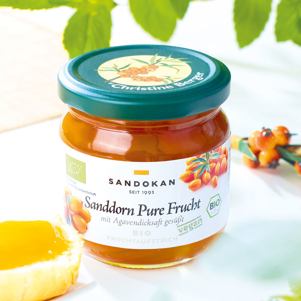 Fruchtaufstrich Sanddorn "Pure Frucht" Bio