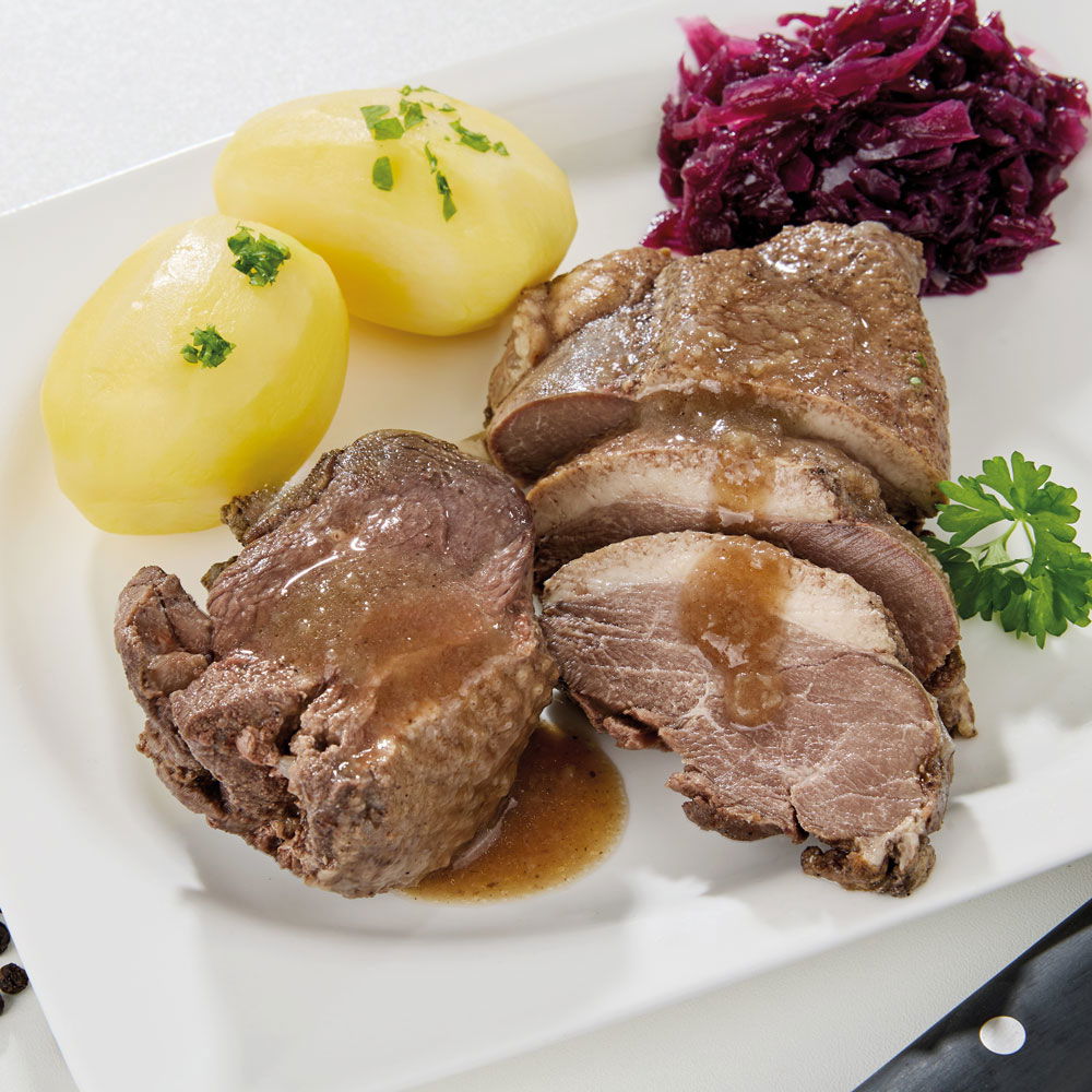 Goosies Gänsebruststückchen in kräftiger Sauce