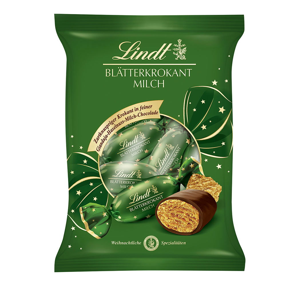 Lindt Blätterkrokant Zapfen Doppeldreh