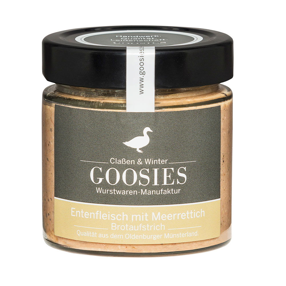 Goosies Entenfleisch mit Meerrettich