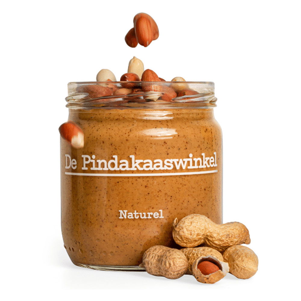 De Pindakaaswinkel Erdnussbutter Natur