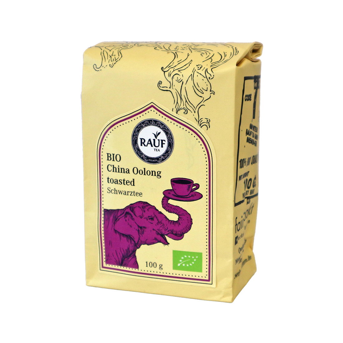 Rauf Tee Schwarzer Tee China Oolong Toasted Bio