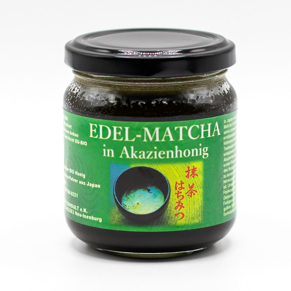 Edel-Matcha in Akazienhonig Bio