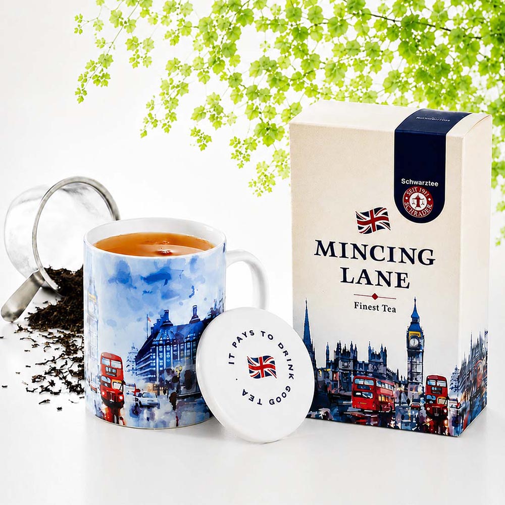 Schrader Set Teebecher Mincing Lane & Tee No. 45 Earl Grey's Tea