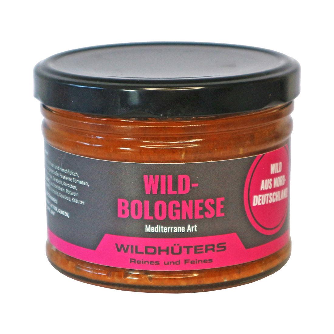 WILDHÜTERS Wildfleisch-Bolognese mediterraner Art