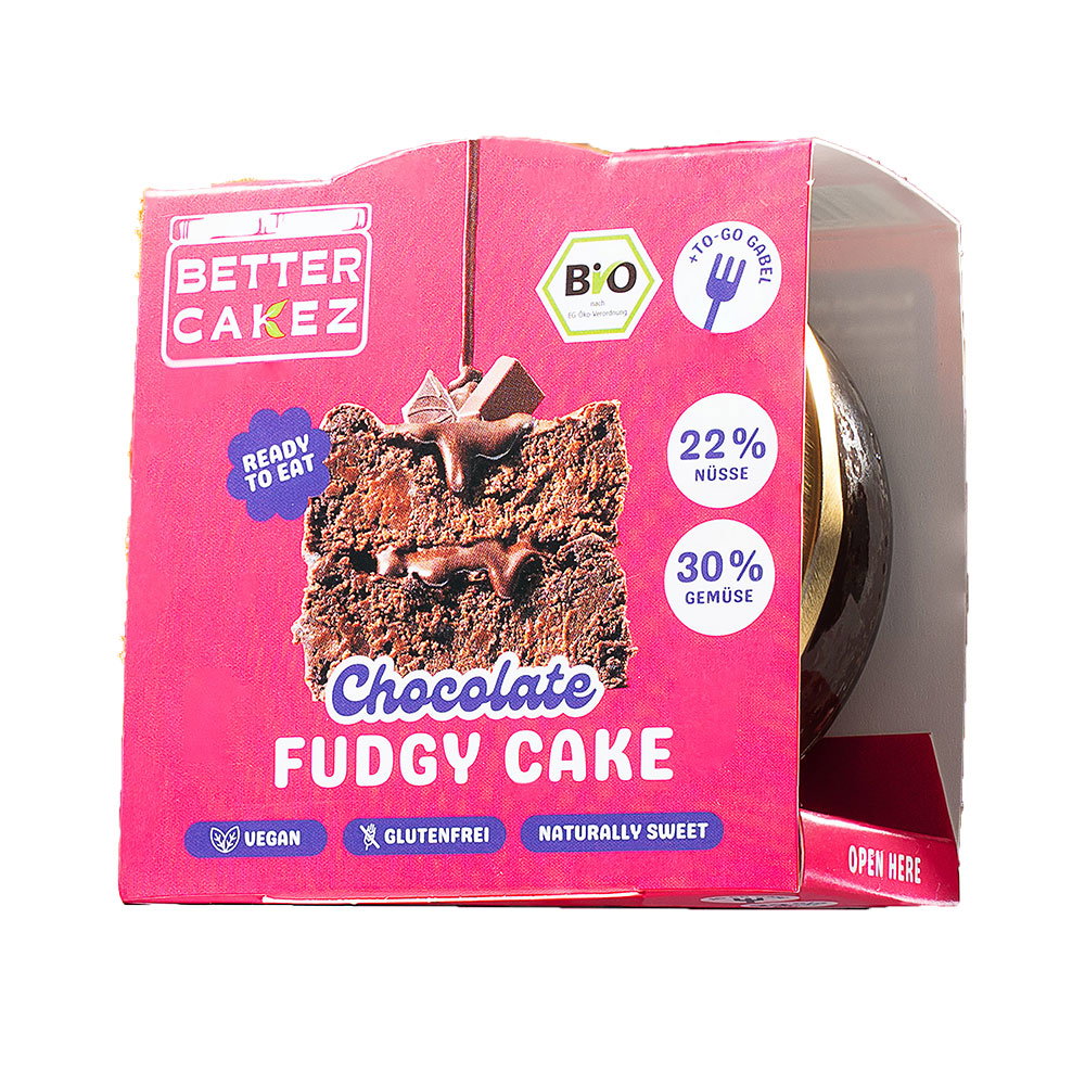 Better Cakez Chocolate Fudgy Cake Bio, vegan