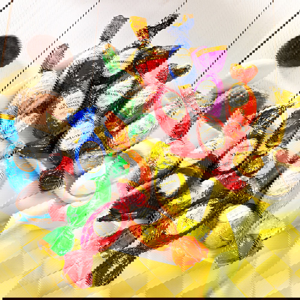 Trüffel Pralinen Eier, mit Alkohol