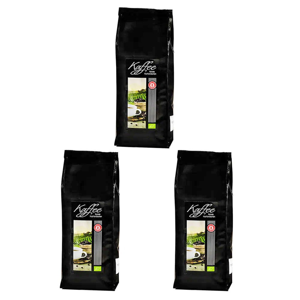 Schrader Kaffee Auswahl Exquisit 3er-Set Bio, ganze Bohne