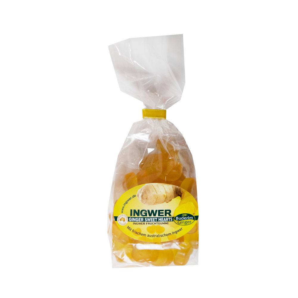 Ingwer Fruchtgummi Herzen