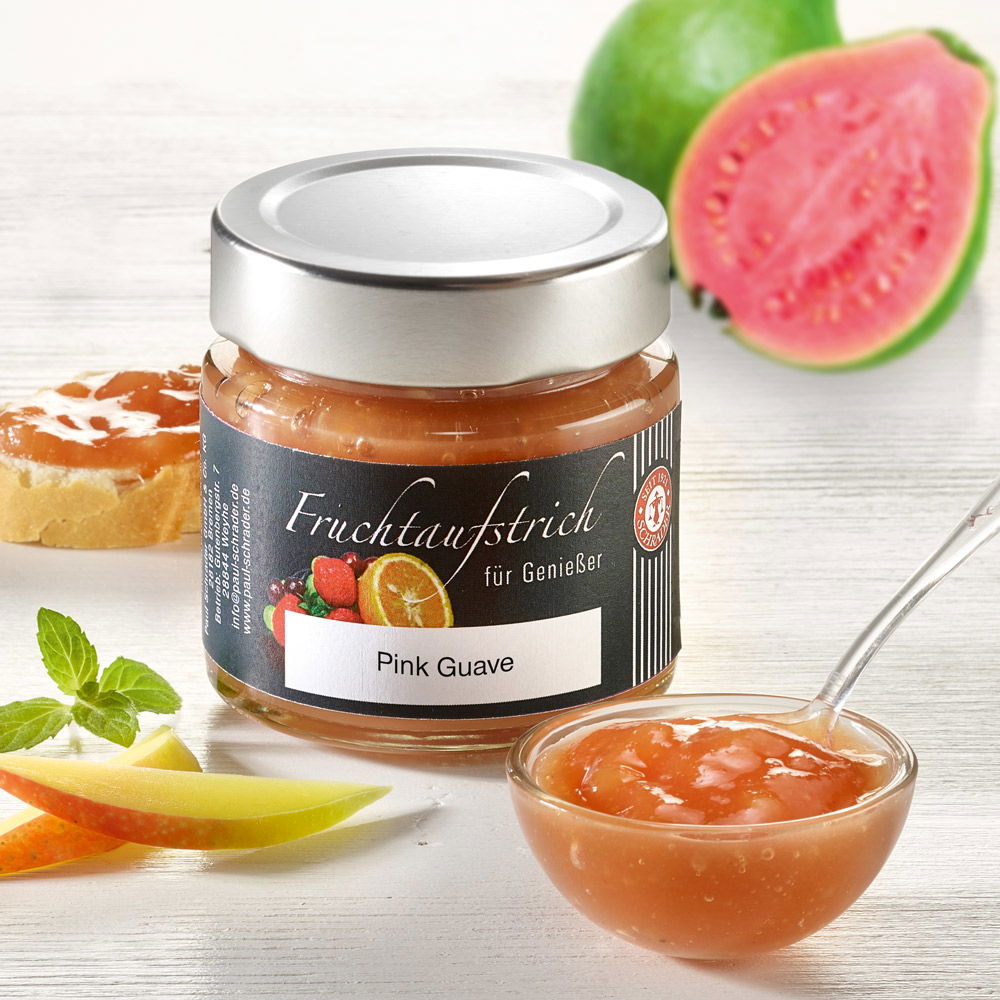 Schrader Fruchtaufstrich Pink Guave mit Mango