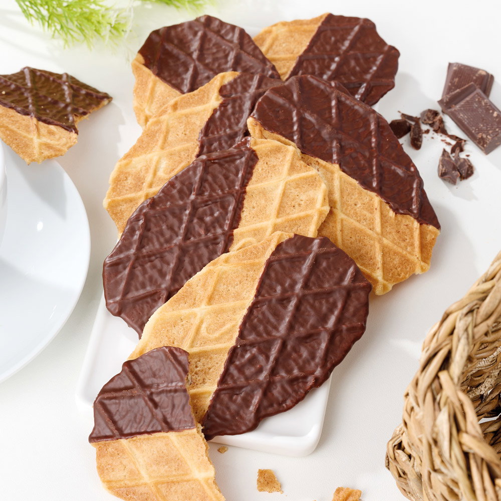 Jules Destrooper Belgische Butterwaffeln Zartbitterschokolade 2er-Set