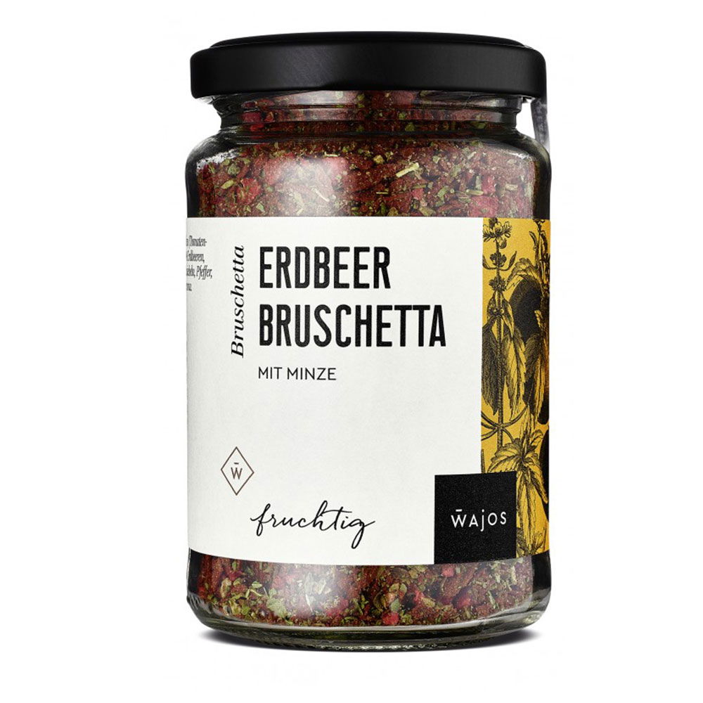 Erdbeer-Bruschetta mit Minze