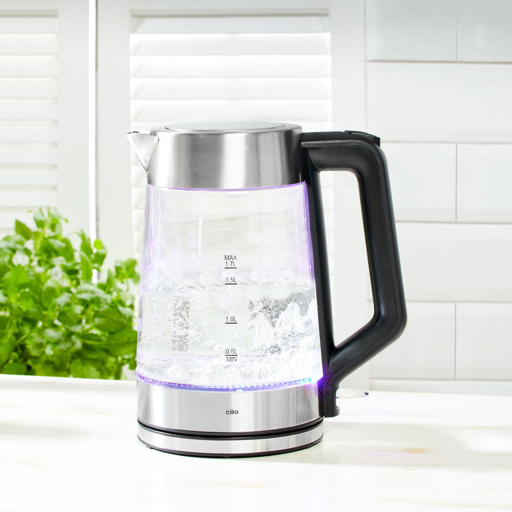 Cilio Glas-Wasserkocher Classic Vesuvio