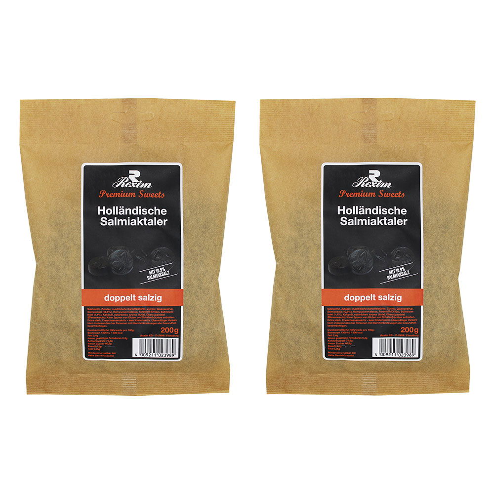 Holländische Salmiaktaler 2er-Set