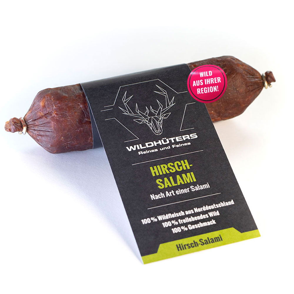 WILDHÜTERS Hirsch-Salami, im Stück