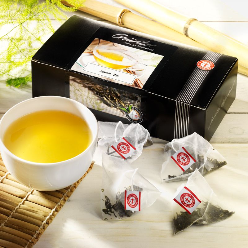 Schrader Teebeutel Grüner Tee China Jasmin Bio