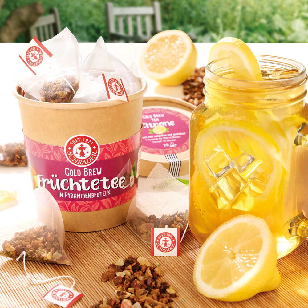 Schrader Cold Brew Früchtetee Zitrone