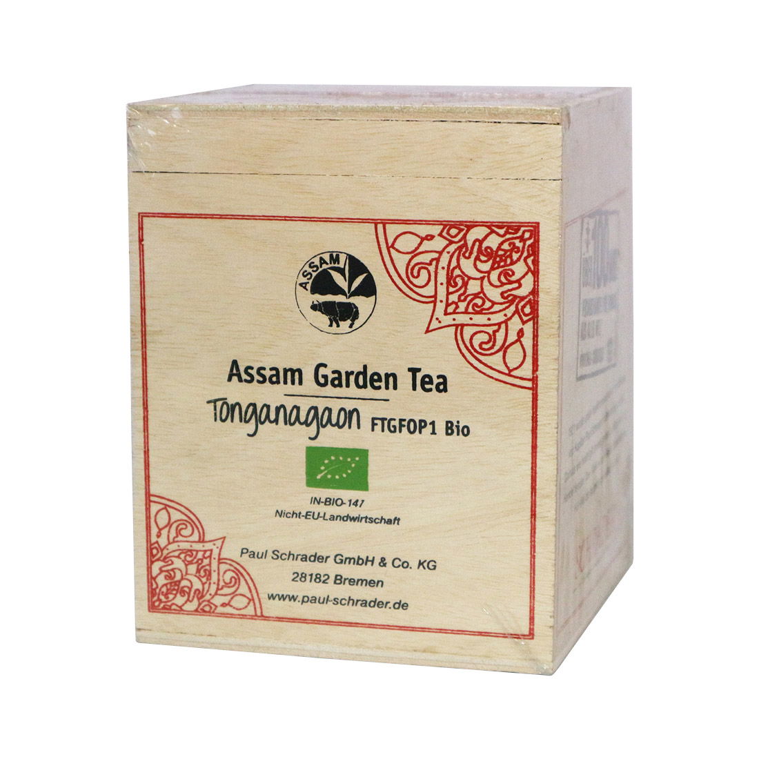 Schrader Schwarzer Tee Assam Tonganagaon Bio