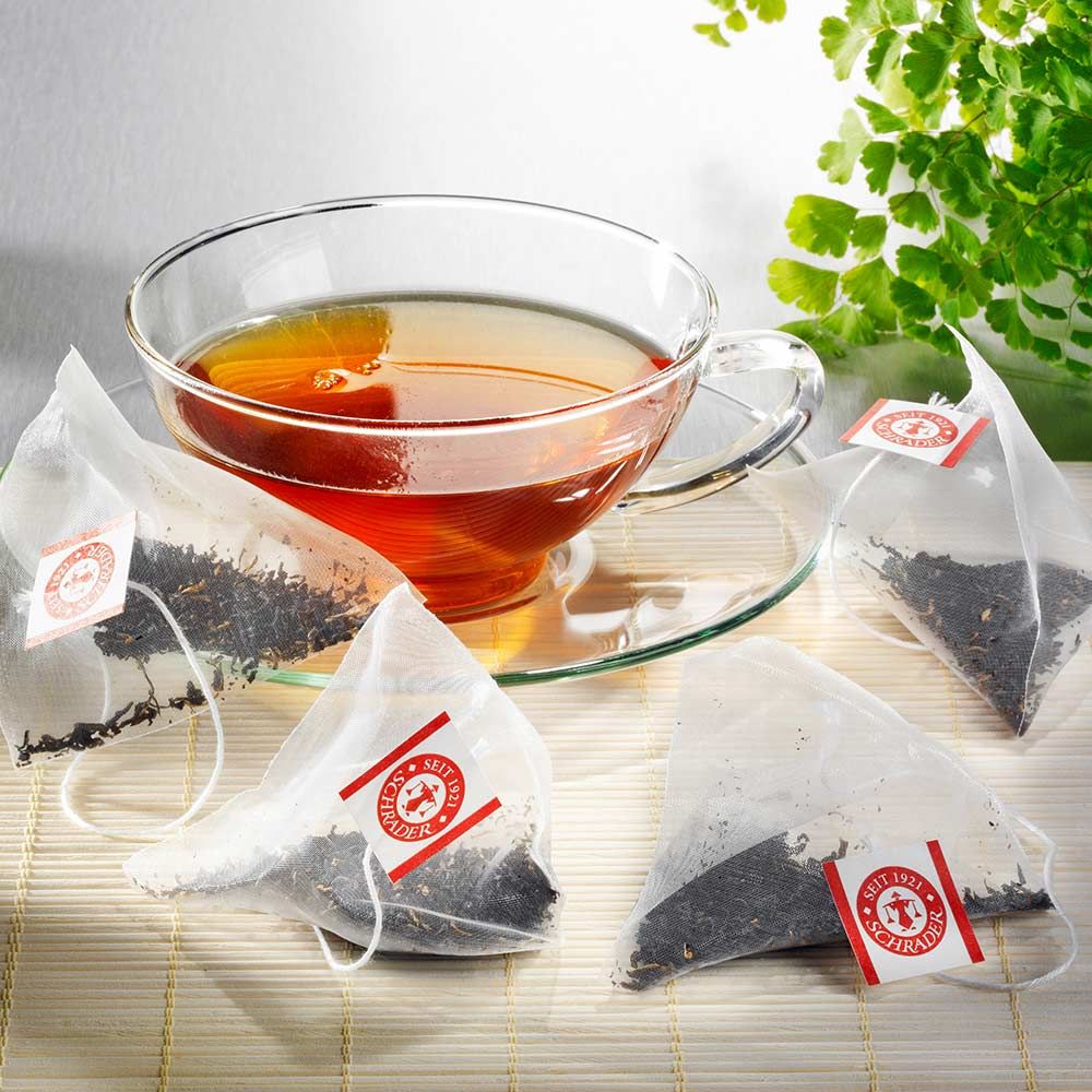 Schrader Schwarzer Tee Assam Golden Leaf, Teebeutel