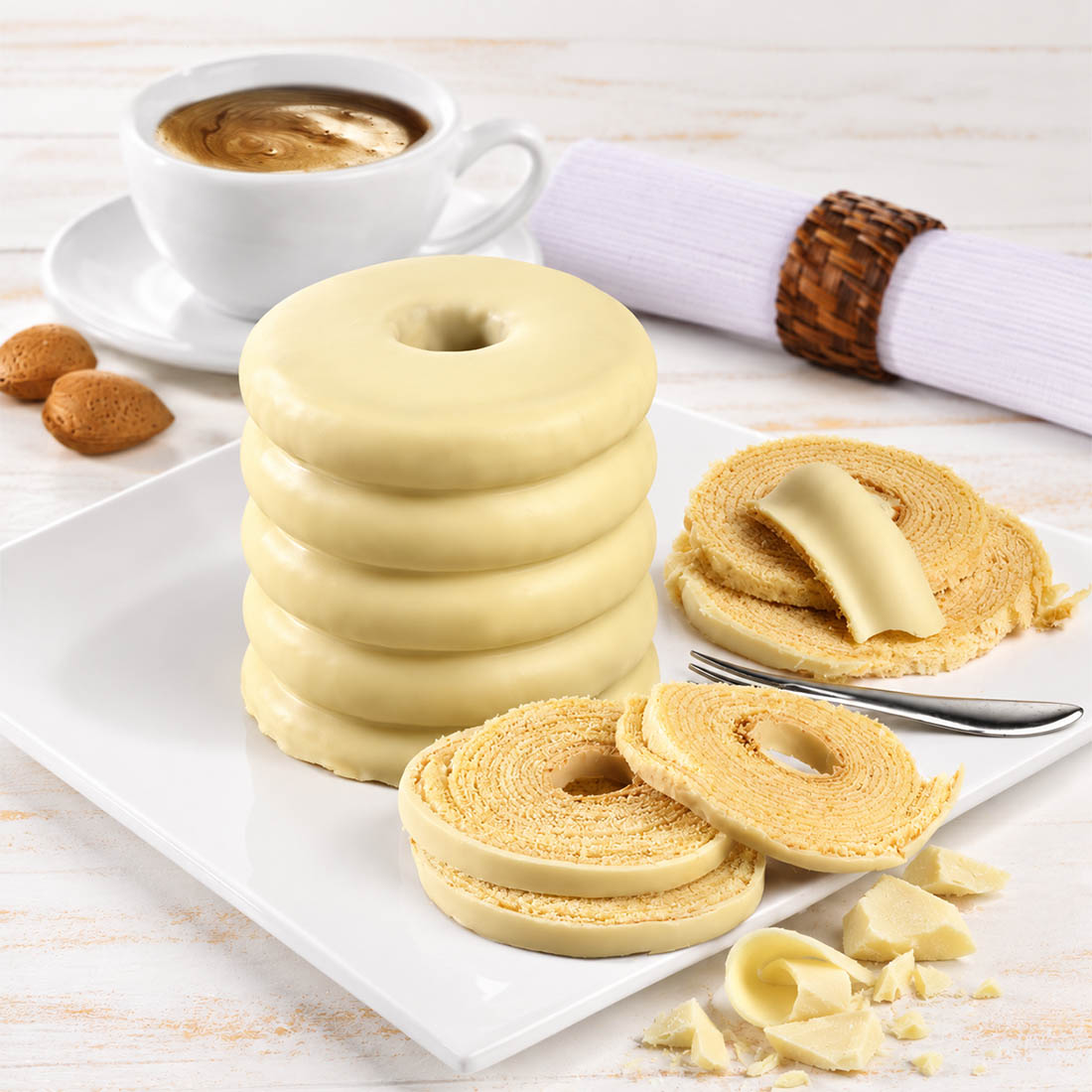 Baumkuchen Weiße Schokolade