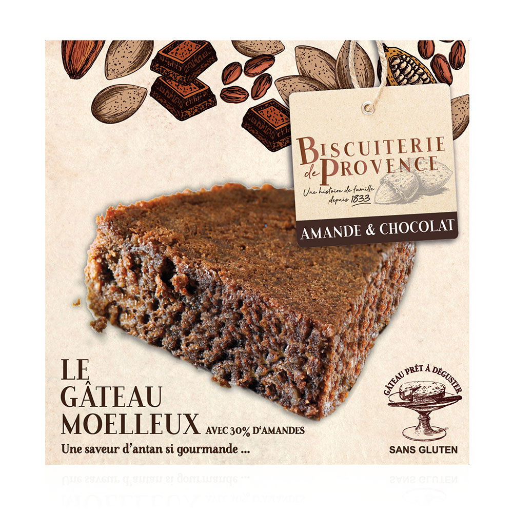 Mandelkuchen mit Kakao Biscuiterie de Provence