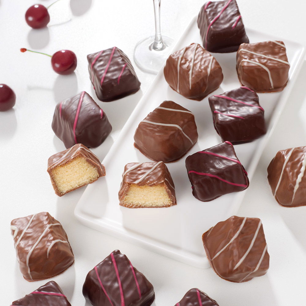 Baumkuchenspitzen Marc de Champagne-Kirsche