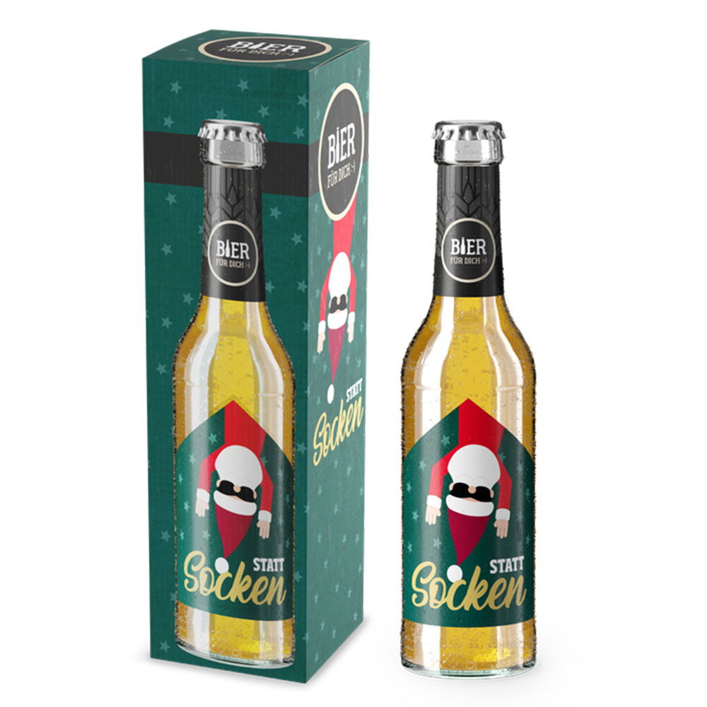 Weihnachtsbier "Statt Socken"