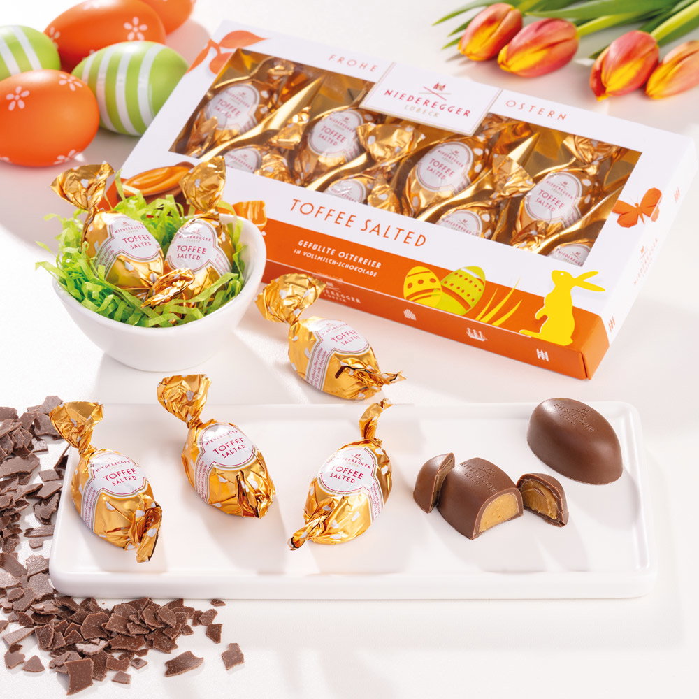 Niederegger Pralinés Toffee Salted in Vollmilchschokolade