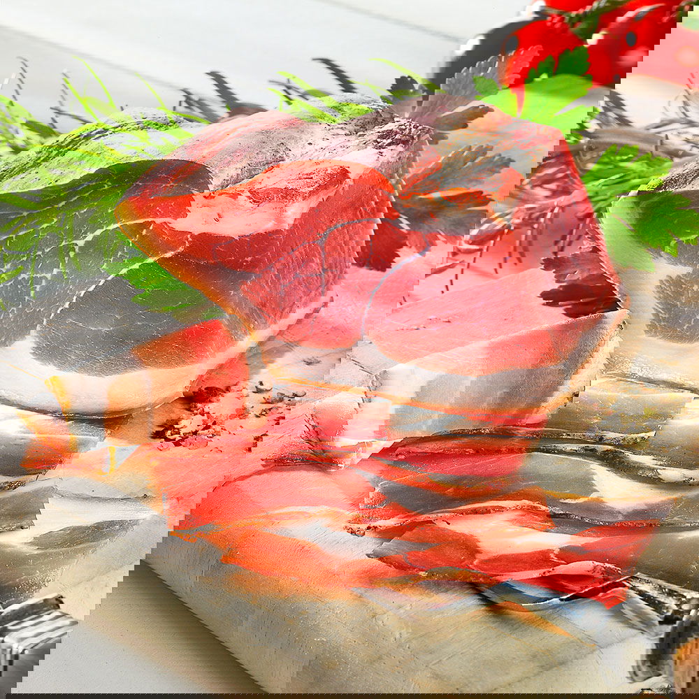 Luftgetrockneter Schinken vom Eichelschwein, im Stück