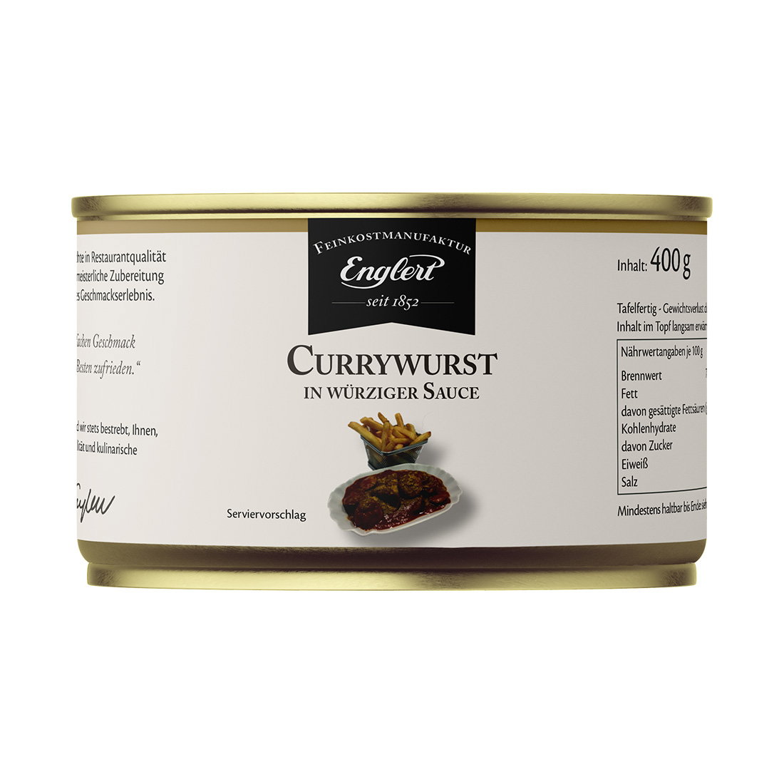 Currywurst für zwei in würziger Sauce