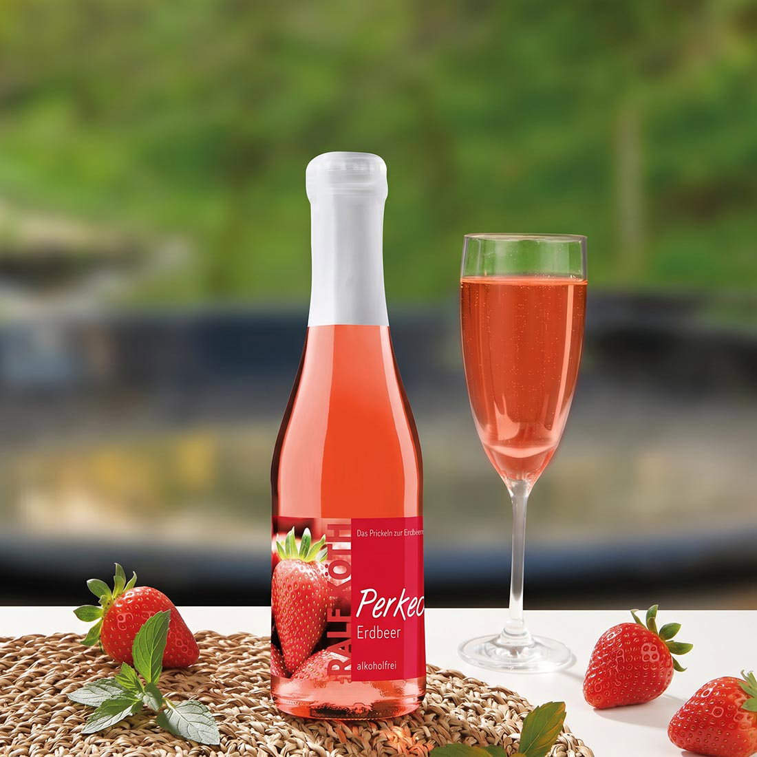 Perkeo Erdbeer-Secco, alkoholfrei