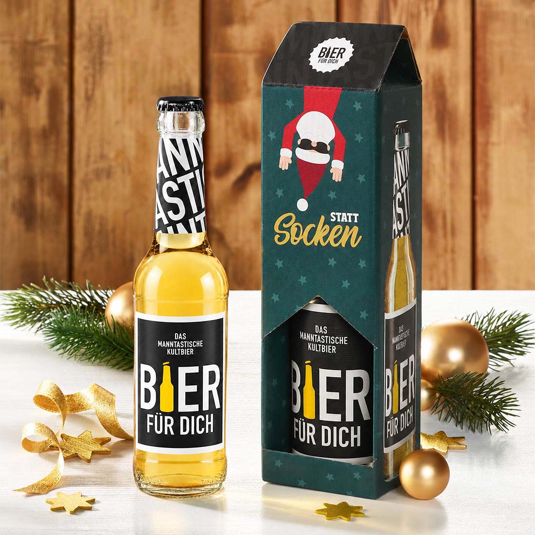 Weihnachtsbier "statt Socken"