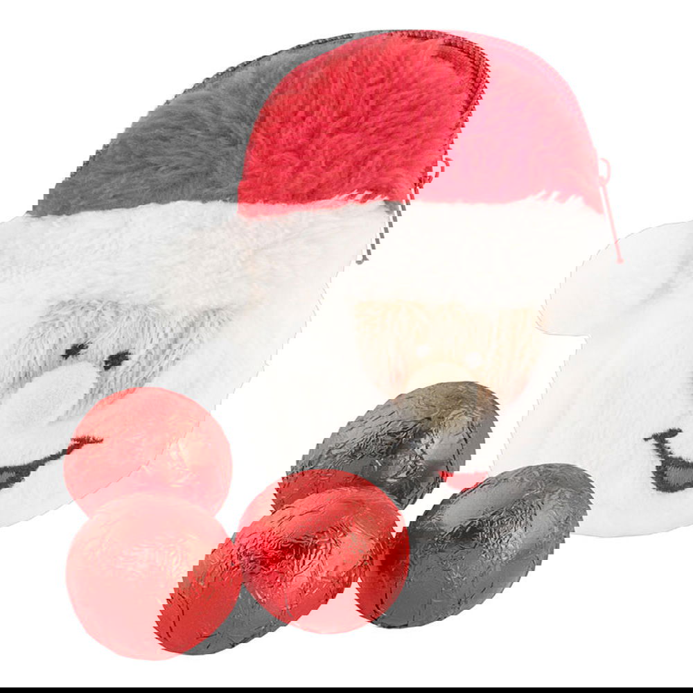 Rabbel Pralinen in Weihnachtsmanntäschchen