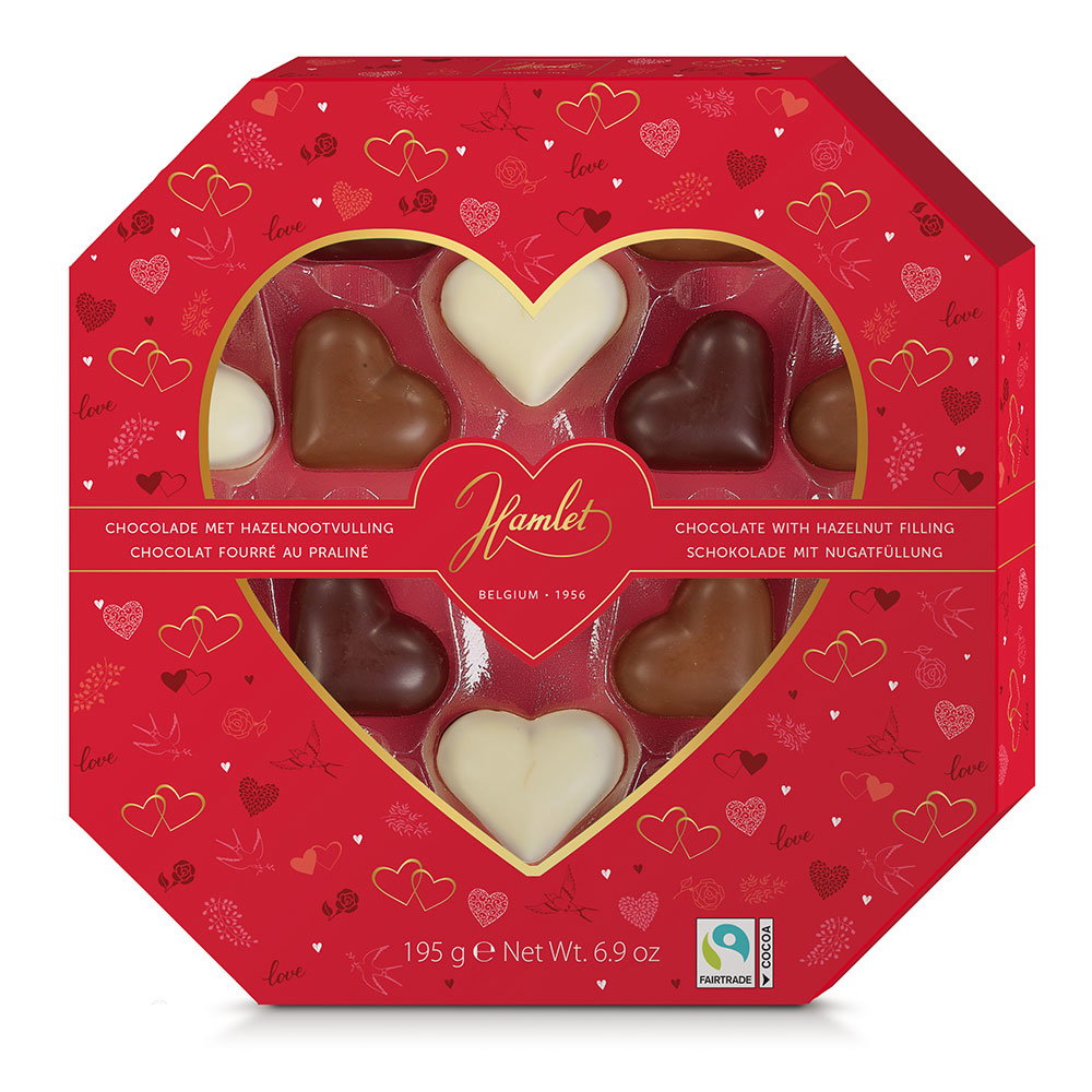Hamlet Pralinen-Herzen mit Nougatfüllung