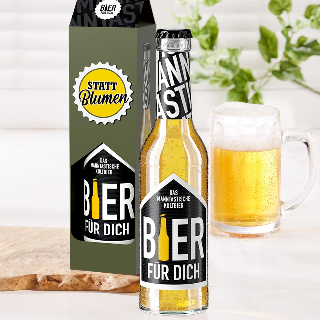Bier für Dich "statt Blumen"