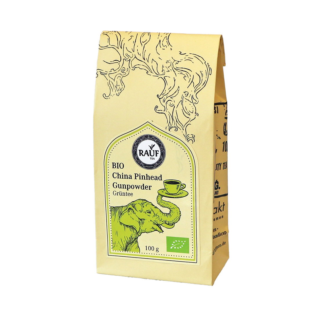 Rauf Tee Grüner Tee China Pinhead Gunpowder Bio