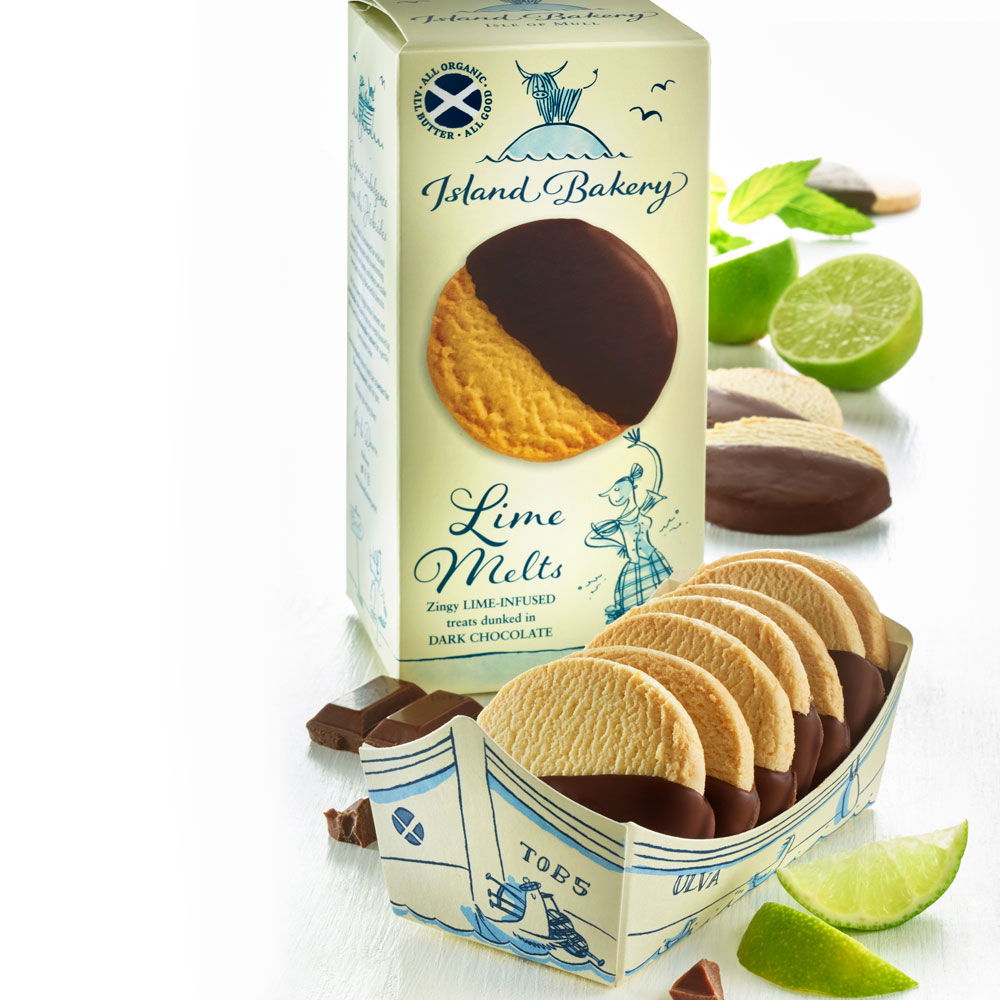 Island Bakery Buttergebäck Limette-Zartbitterschokolade Bio