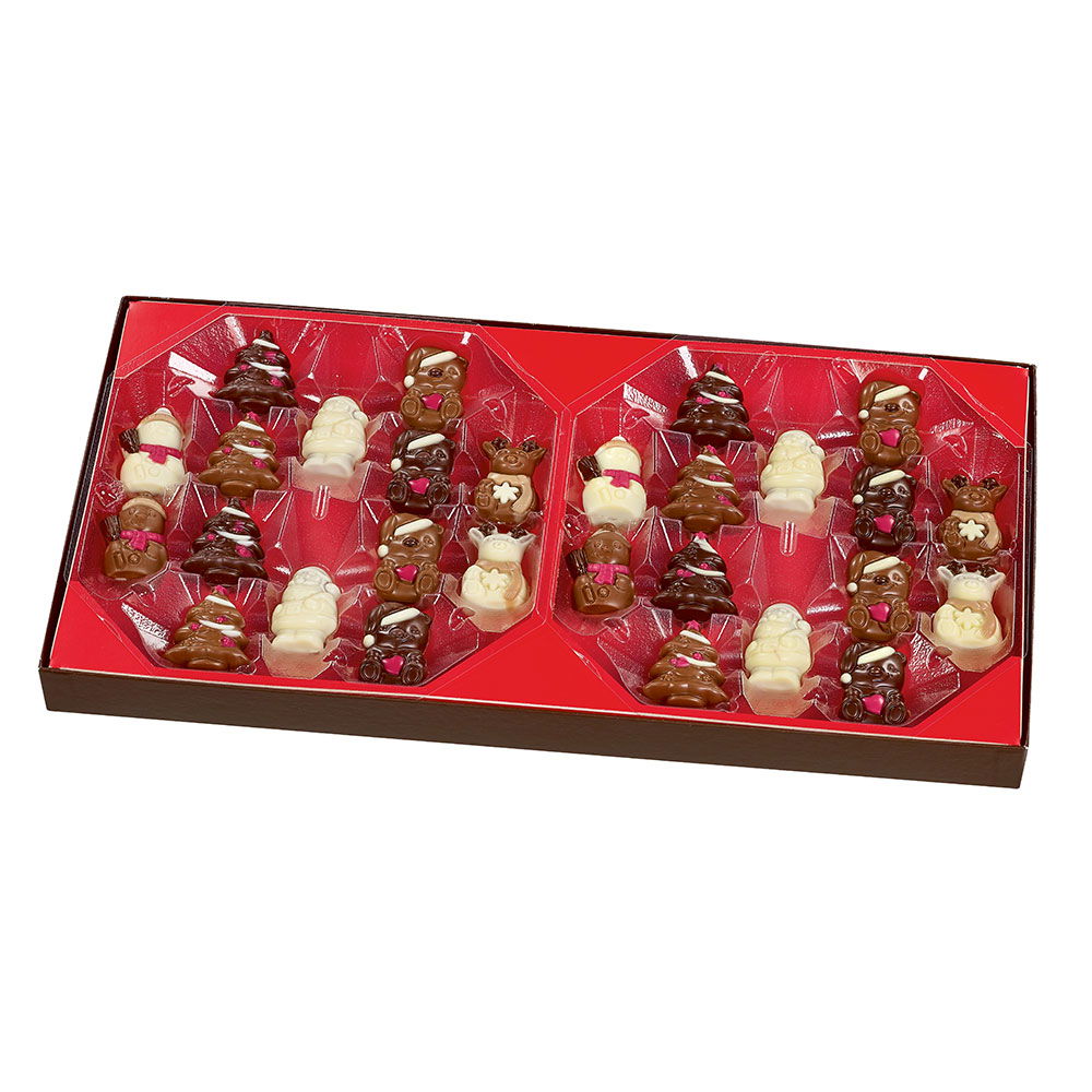 Hamlet Weihnachtsfiguren mit Haselnuss-Nougatfüllung