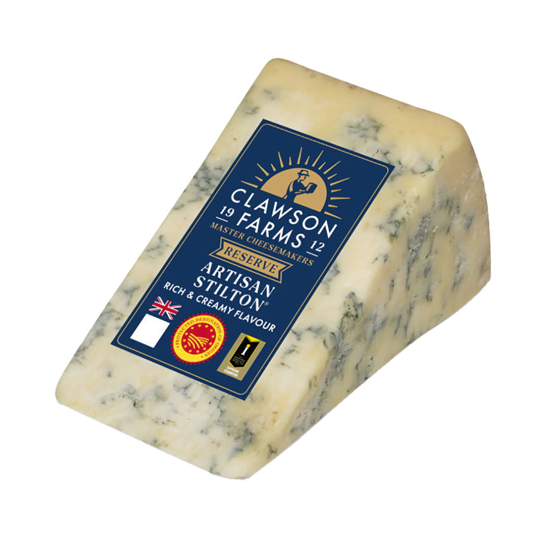 Clawson Blue Stilton, im Stück