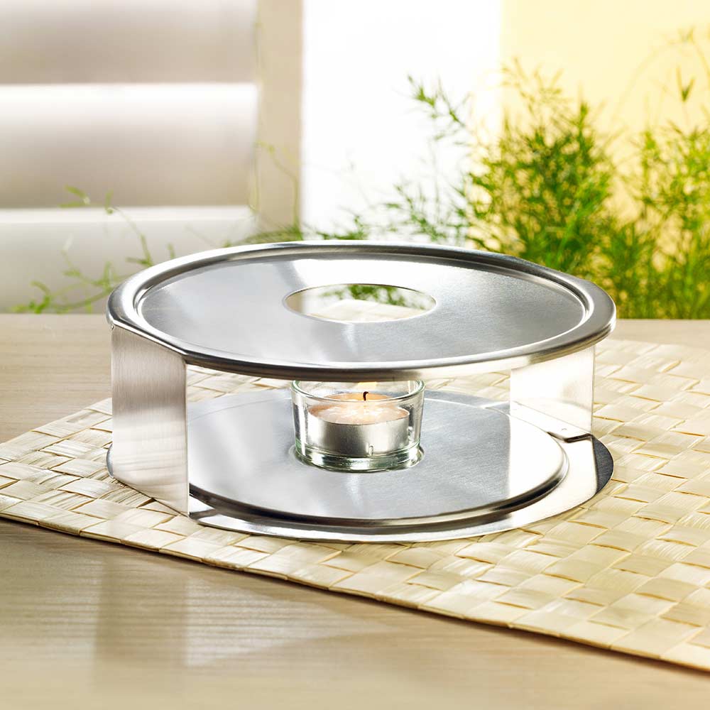 Trendglas Edelstahl Stövchen