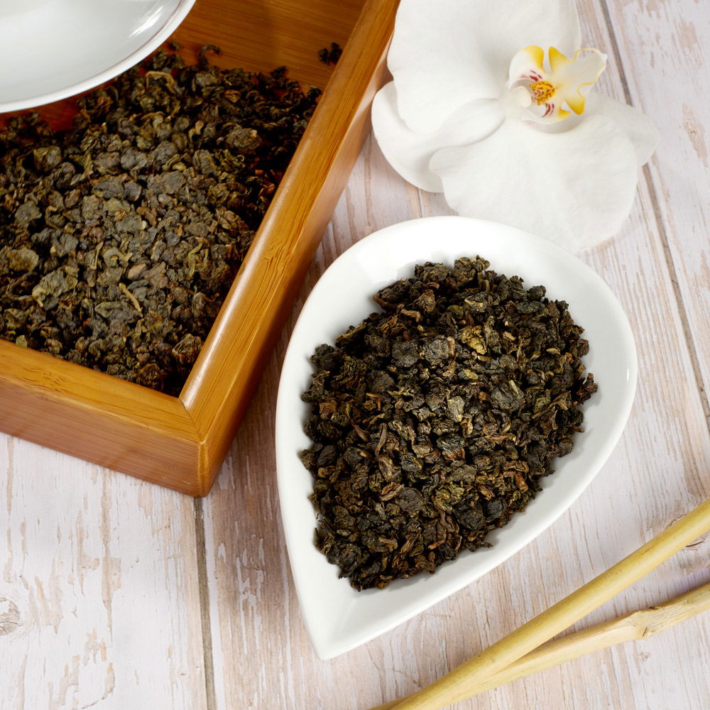 Schrader Schwarzer Tee China Oolong Se Chung Toasted Shanfu Bio