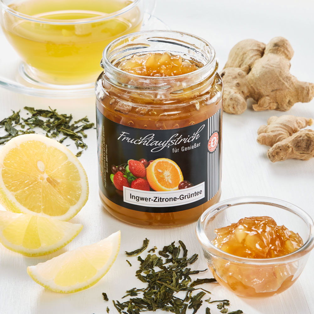 Schrader Fruchtaufstrich Ingwer-Zitrone-Grüntee